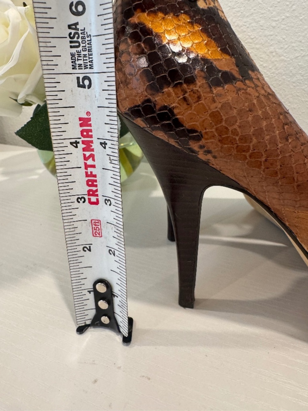 Coach Buffy Python/Snake Print High Heels Size 9.5 - Picture 6 of 16